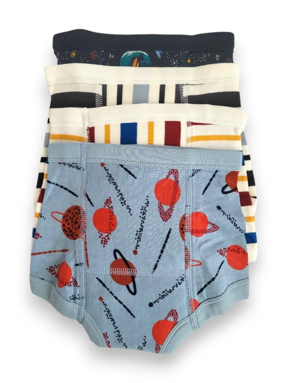 Hanna Andersson XS Training Pants Bundle of 4 Organic Cotton Space & Stripe NWOT